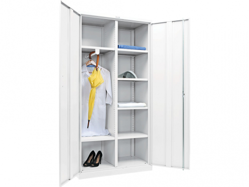 Шкаф для хранения рабочей одежды и хоз.инвентаря МД 2 ШМ