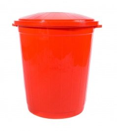 Емкость-контейнер красный для врем. хранения для отходов класса В, 50 л