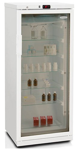Холодильник фармацевтический 250S-G , дверь металл
